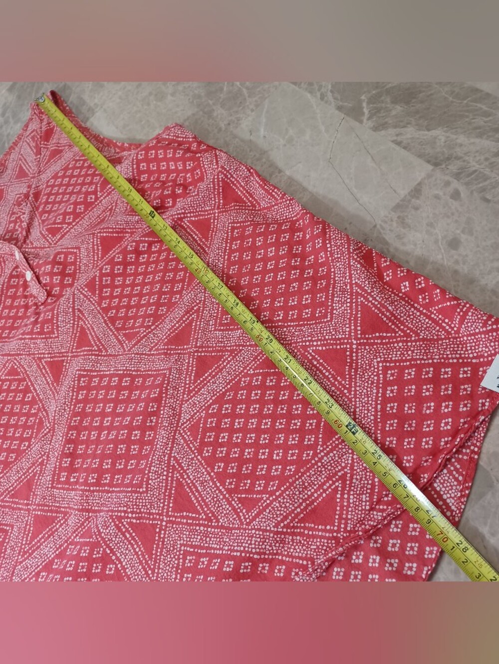 The North Face Barilles Coral Geometric Print Henley Tank Top Size Large - Picture 8 of 9